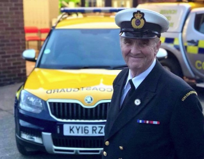 30 years service celebration for Flint Coastguard Station Officer