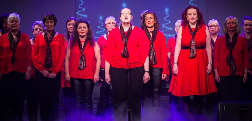 Penyffordd Scouts teamed up with Broughton’s Vocalize choir for ‘Proms in the Park at Gladstone’