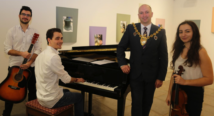 European students from Wrexham Glyndwr University help launch Live Music Showcase