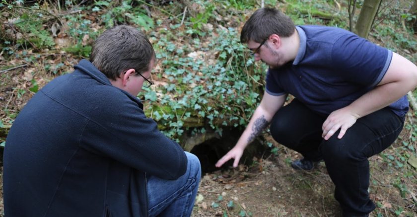 Students sharpen animal field signs skills with Flintshire badger tracking trip