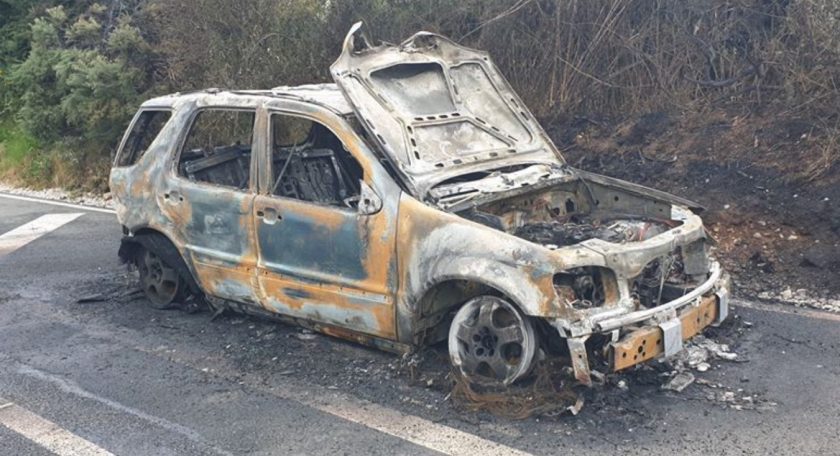 Updated: A55 now clear following earlier car fire in Flintshire