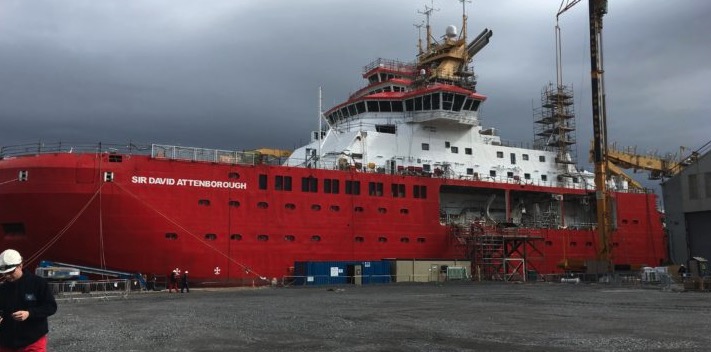 New polar research ship to be formally named ‘RRS Sir David Attenborough’ today at Cammell Laird shipyard in Birkenhead