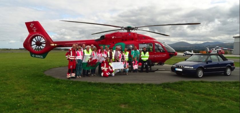 A North Wales Classic Car Club has raised over £9,000 for Wales Air Ambulance Charity following a its annual show in Flintshire