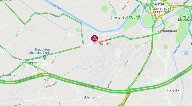 Motorcyclist taken to hospital following ‘incident’ in Saltney