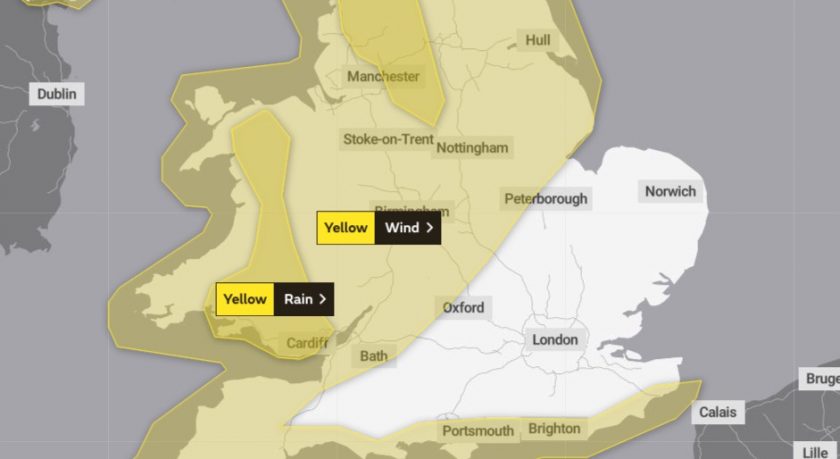 Storm Jorge: Another wet and windy weekend ahead – Met Office has issued a yellow weather alert