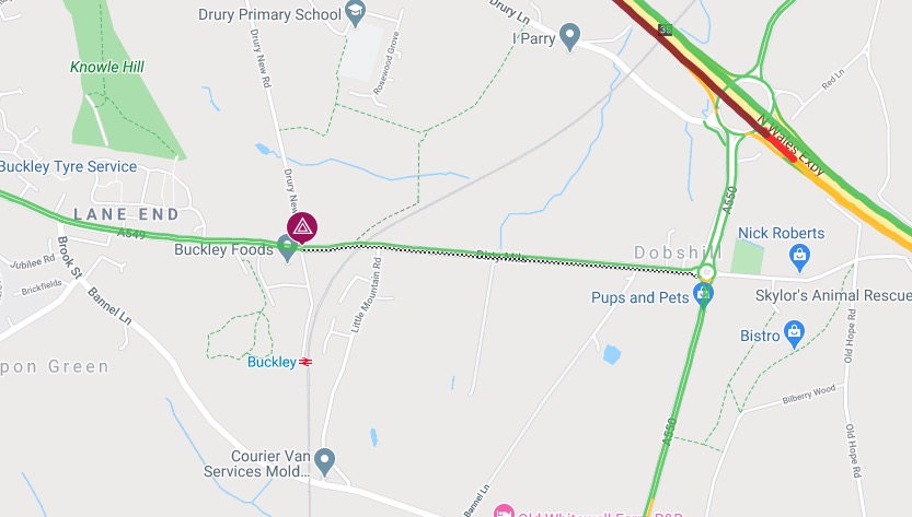 A549 between Dobshill and Buckley reopens following emergency repairs