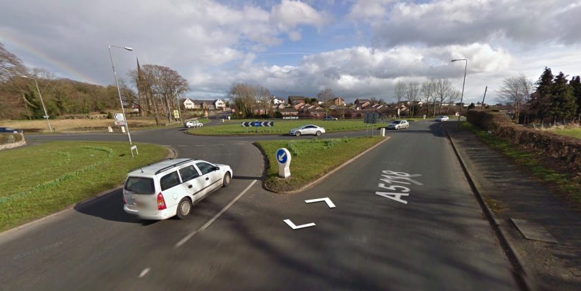 Long delays reported around Penymynydd due to temporary traffic lights