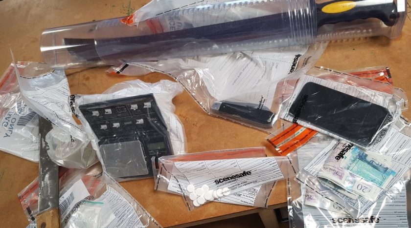 Weapons, cash and drugs seized following raids in Shotton today