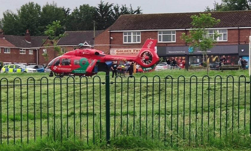 Air Ambulance responds to incident in Higher Shotton