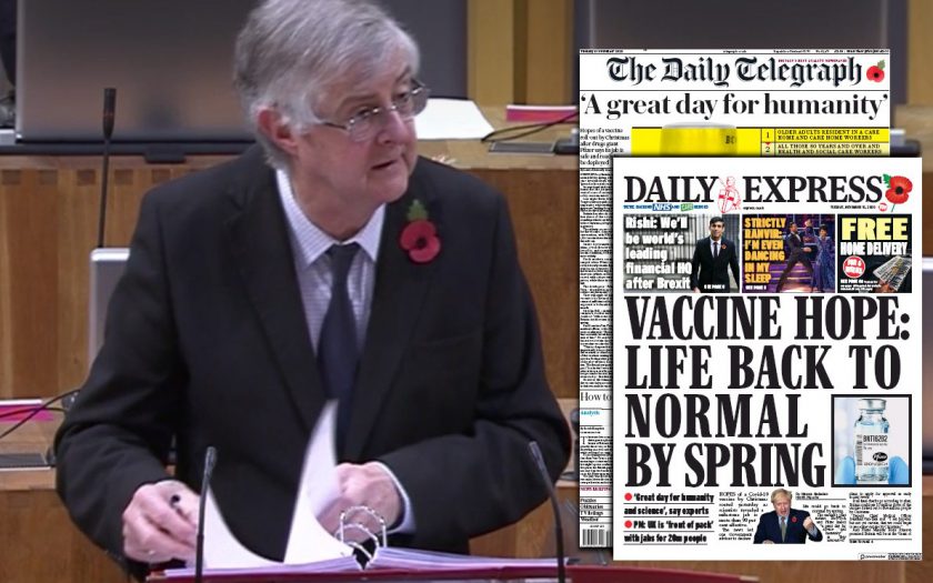 First minister concern over ‘triumphalist’ headlines around new COVID-19 vaccine