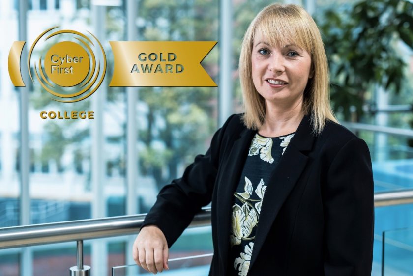 Coleg Cambria ‘Gold Standard’ award for inspiring next generation of cyber security experts