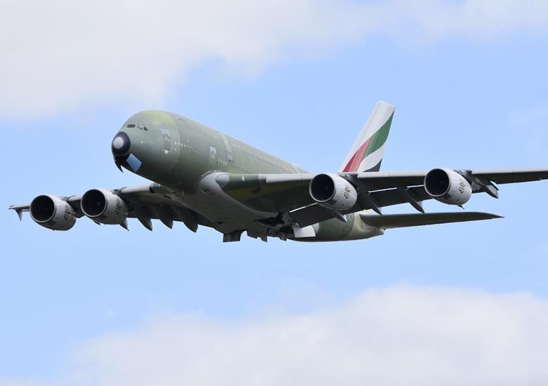 Key milestone in the history of Airbus’ A380 as last one to be built takes off for maiden flight