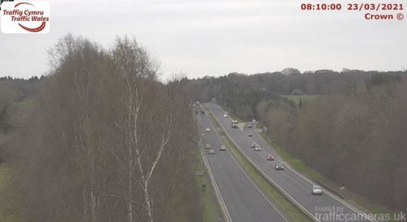 Traffic now clear on A55 between Dobshill and Broughton following earlier collision