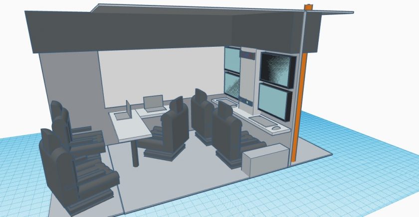 The potential interior layout of the vehicle