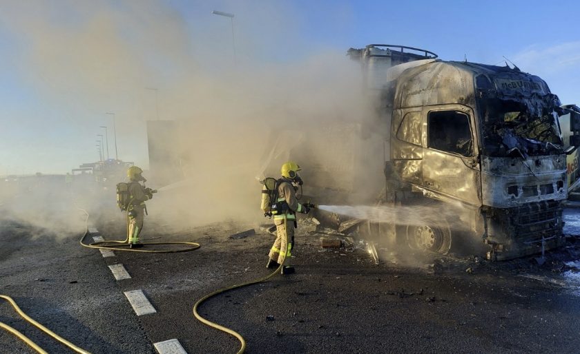 Updated: Long delays on M6 in Cheshire following earlier lorry fire