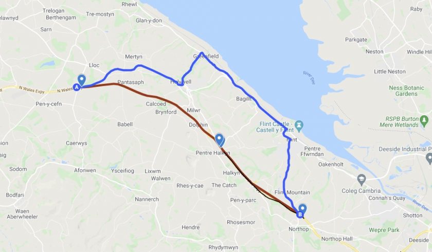 Essential resurfacing works on A55 in Flintshire will see evening traffic diverted through Flint and Holywell