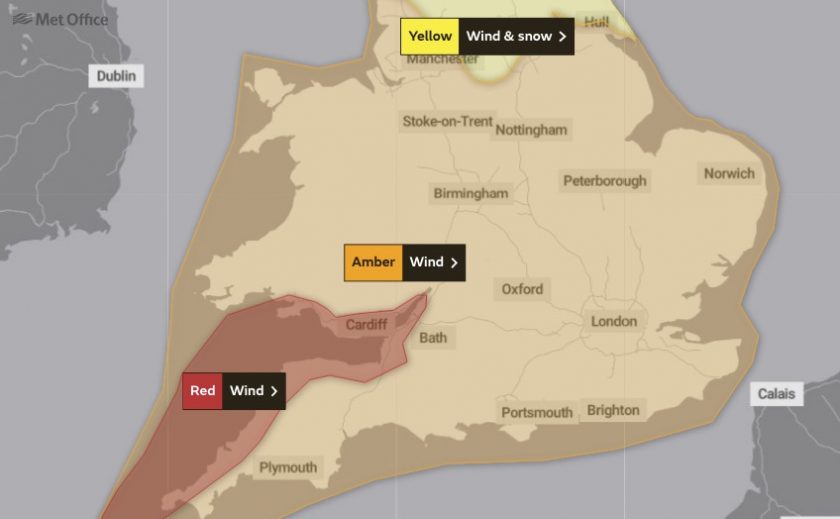 Storm Eunice: Amber weather alert active for Flintshire from 5am Friday