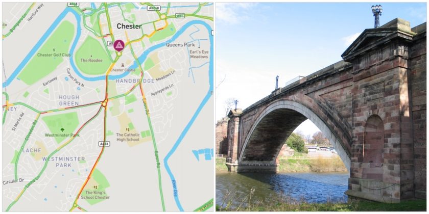 Updated: Delays ease following earlier incident on Grosvenor Bridge