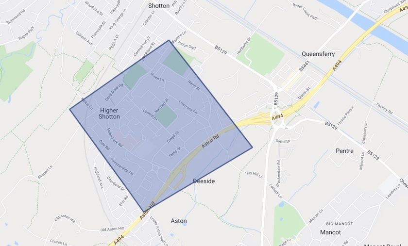 Burst water main affects supplies in Higher Shotton