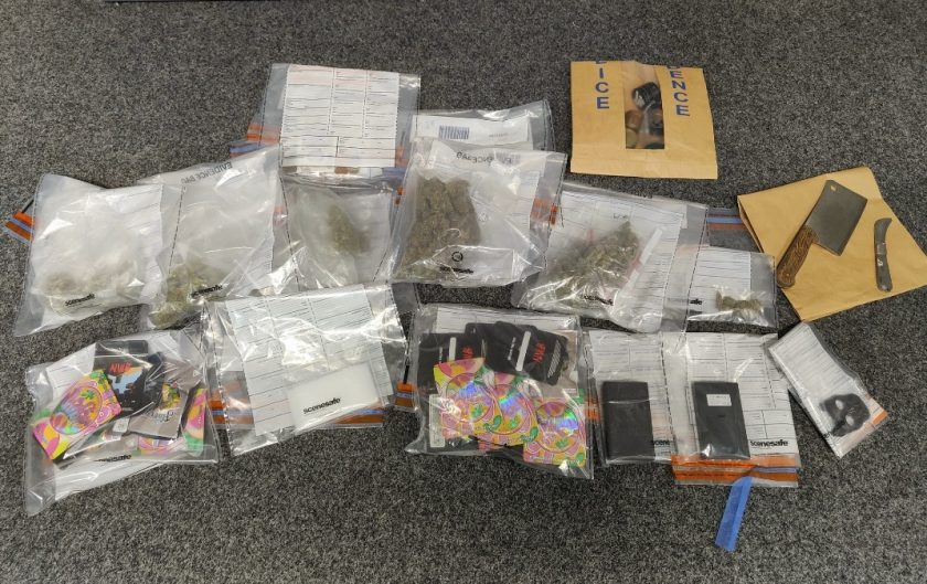 Two arrested as police seize drugs, cash and weapons in Flintshire