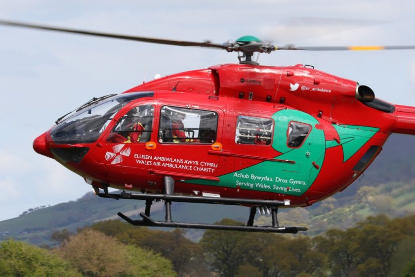 Two Air Ambulances attend serious collision by Higher Kinnerton 