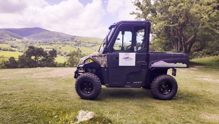 Electric Power: New terrain tackling team member joins countryside staff at Clwydian Range