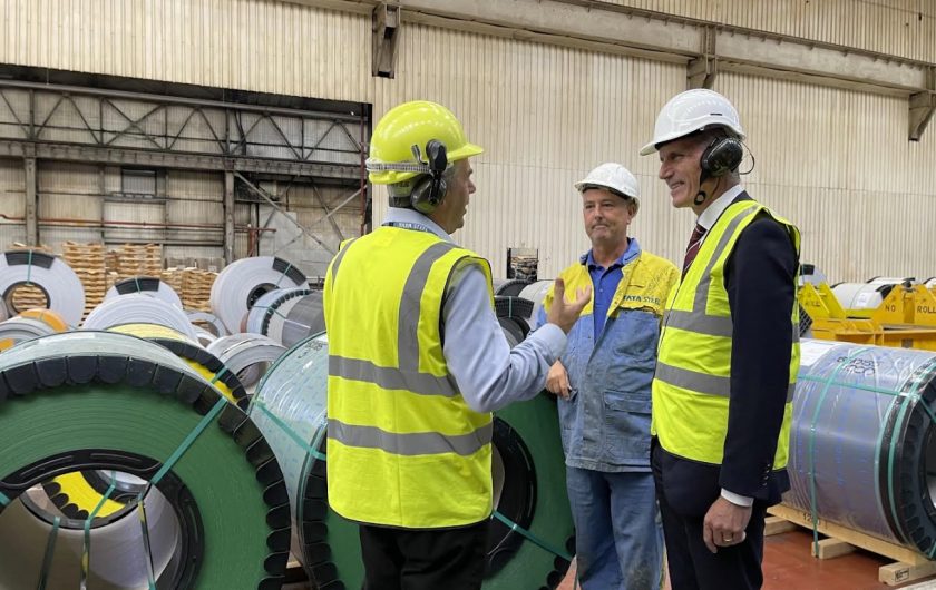 Shadow Minister uses visit to Shotton Steelworks to confirm party commitment to UK Steel Industry
