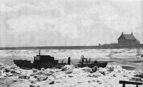 The old Queensferry Boat icebound, January, 1895