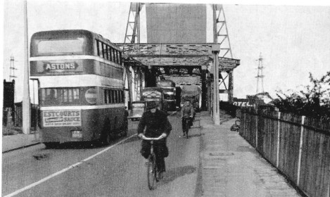 Traffic congestion on Second Queensferry Bridge September, 1950