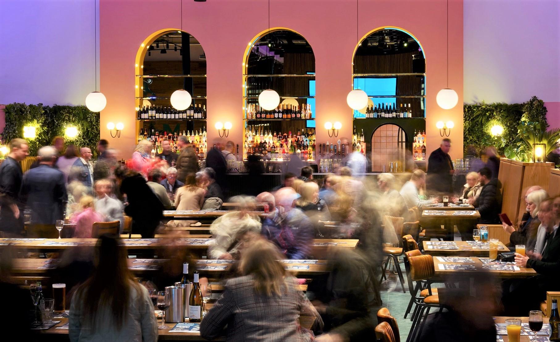 The new Chester market bar and eating area