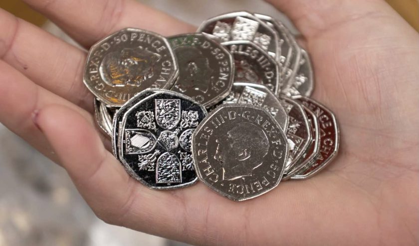 First coinage featuring King Charles III goes into circulation today