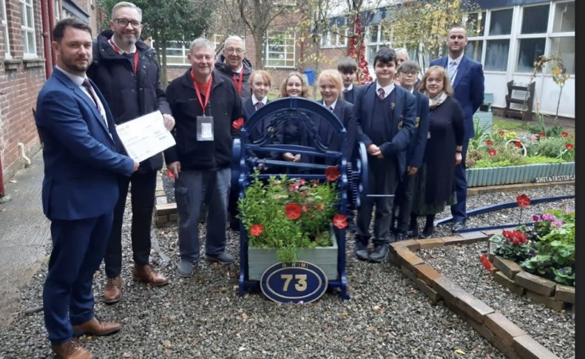 Freemasons donation helps Elfed High School Garden Project purchase new greenhouse