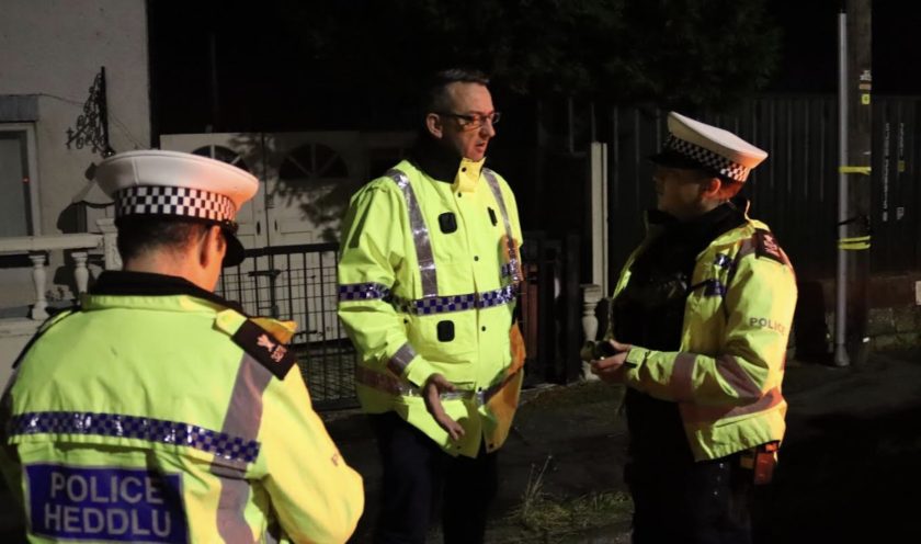North Wales Police and Crime Commissioner joins officers in anti-drink and drug driving operation