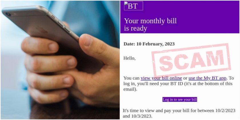 BT Customers beware scammers are using convincing fake emails to steal personal information | Deeside.com