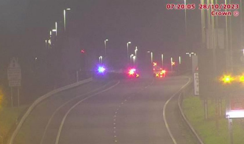Serious collision closes section of A55 in North Wales ‘for some time’