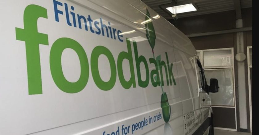 Football rivals unite in aid of Flintshire Food Bank.