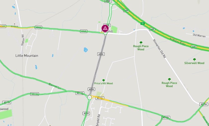 A550 at Dobshill back open following earlier collisions