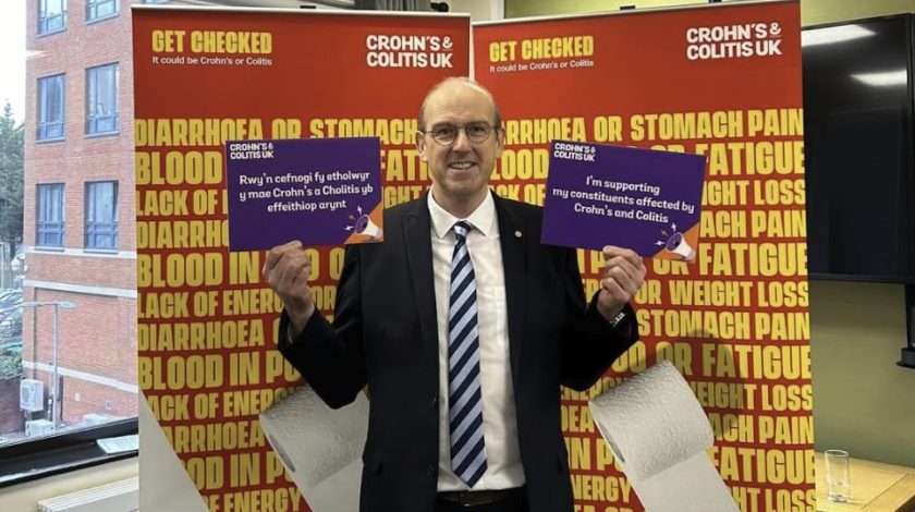 MS urges North Wales constituents to ‘get talking’ about  Crohn’s and Colitis
