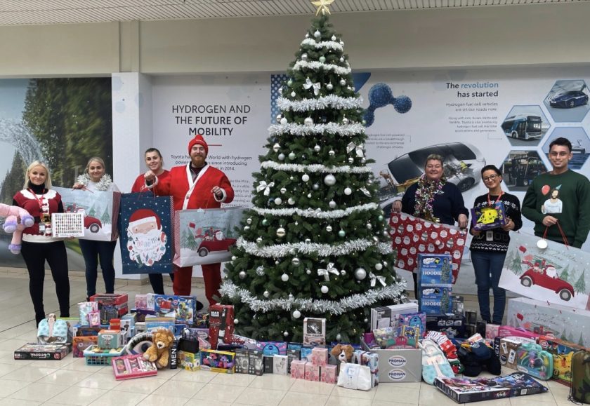 Generous donations from Toyota Engine Plant workers will assist charities during the busy festive period