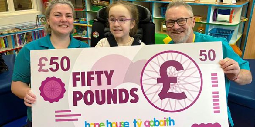 Take on the £50 challenge and help raise funds for Hope House Hospice