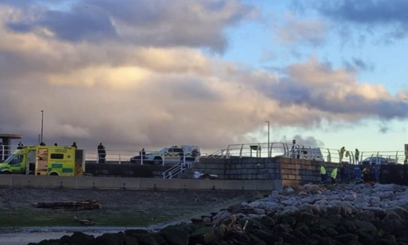 Flint Coastguard called to action following reports of a casualty at Rhyl Harbour