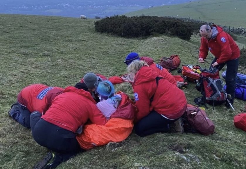 NEWSAR comes to aid of injured horse rider near Moel Famau