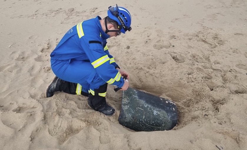 Ordnance trained Coastguard officers scrambled to reports of suspicious object at Talacre