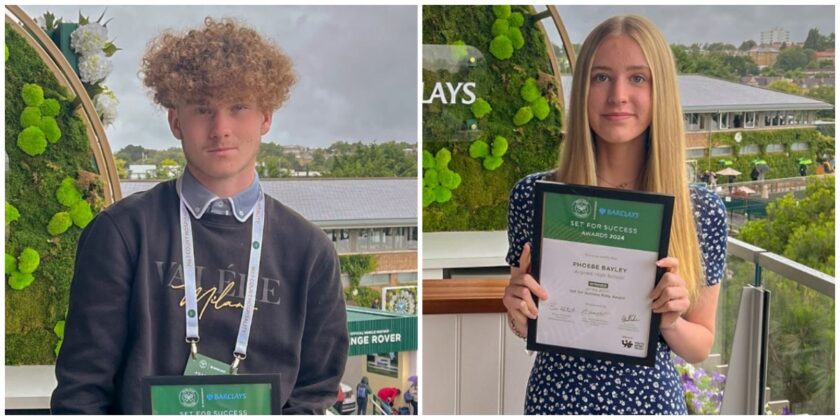 Exceptional Flintshire students presented with Youth Sport Trust awards At Wimbledon