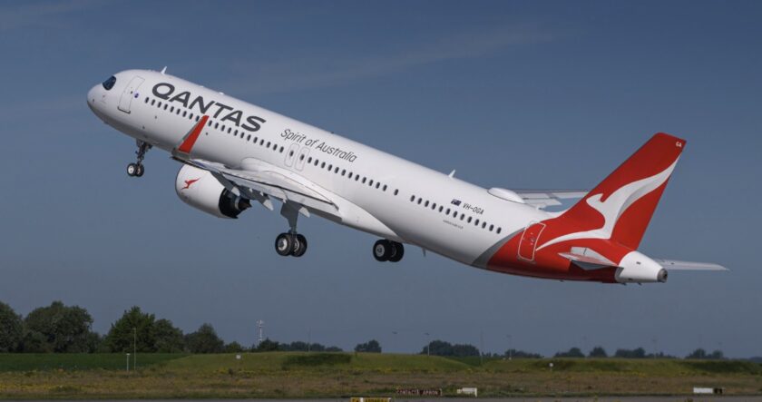 Qantas welcomes new A321XLR with longest range single-aisle flight