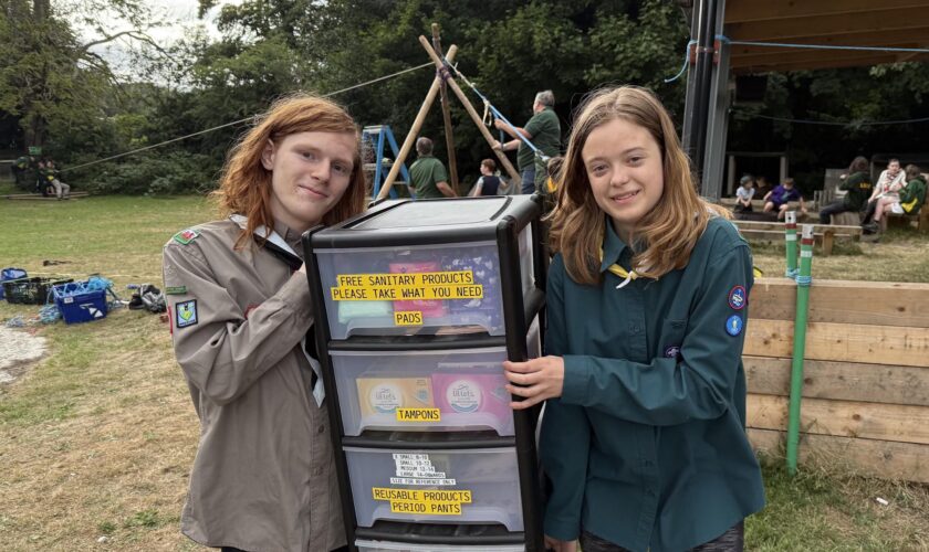 Scouts offer free period products across north-east Wales